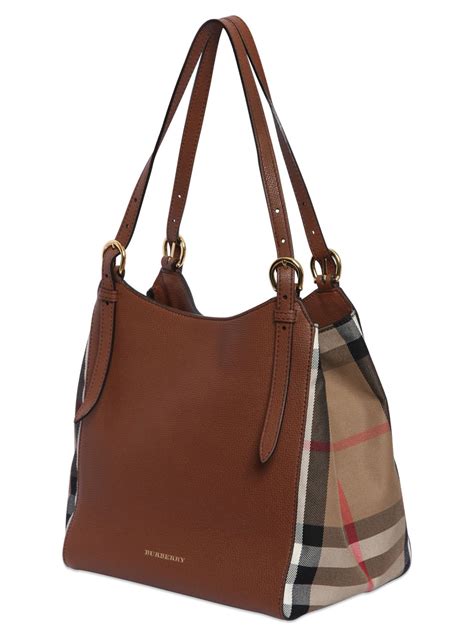 burberry small haymarket canter bag brown|canterbury tote brown check pattern.